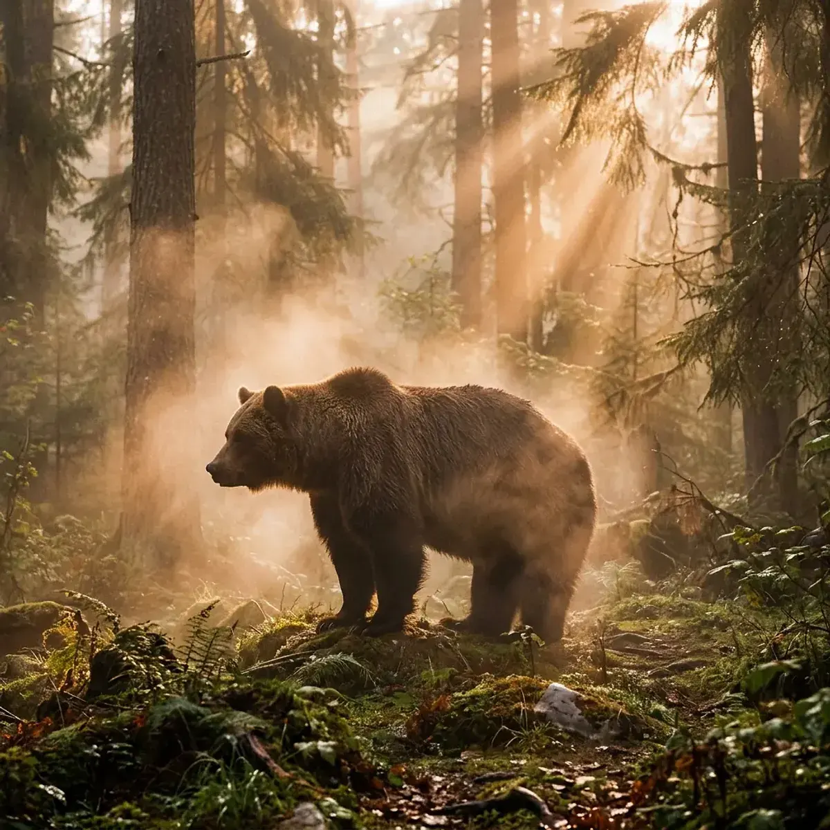Dreamlike scene representing Bear
