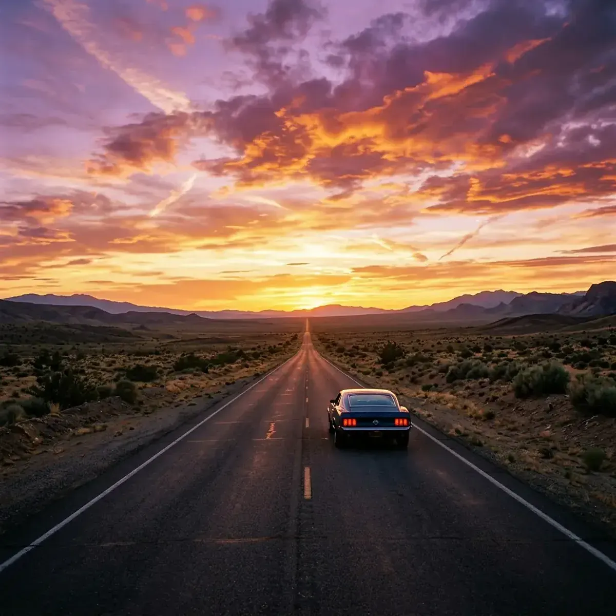 Dreamlike scene representing Car