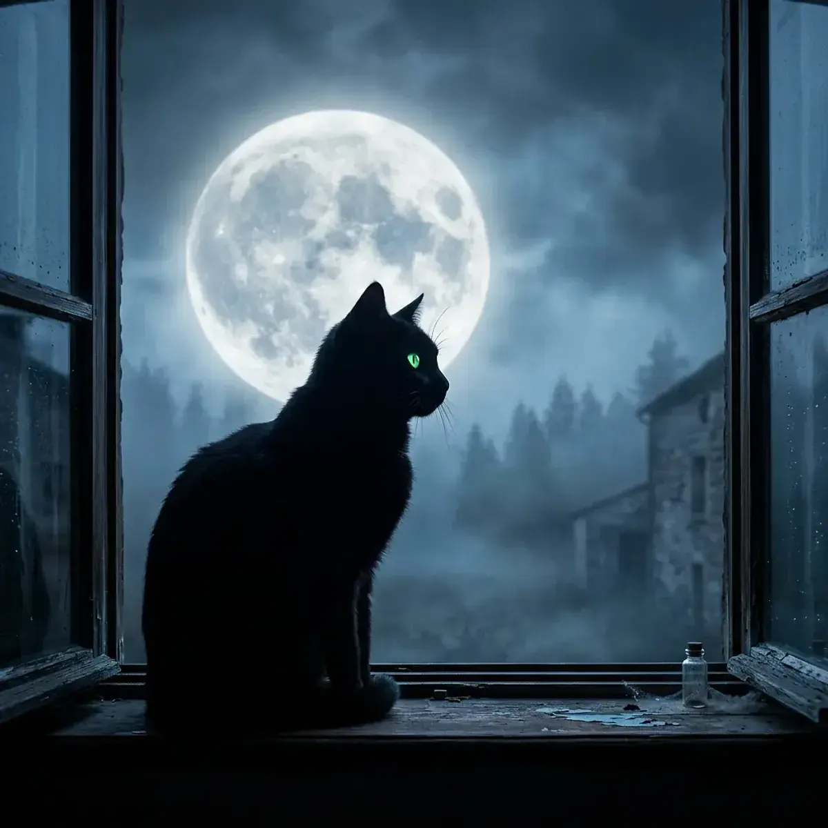 Dreamlike scene representing Cat