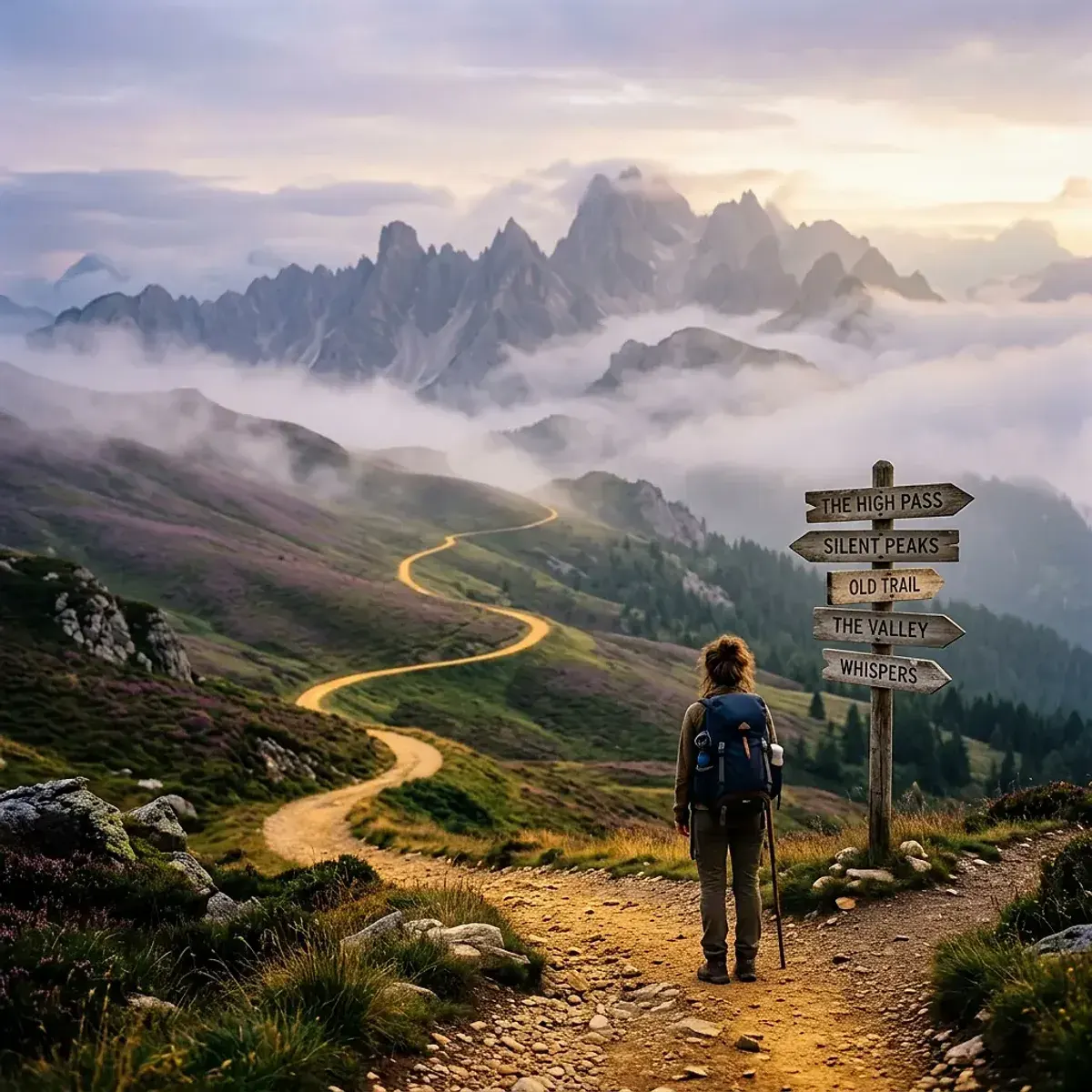 Dreamlike scene representing Journey
