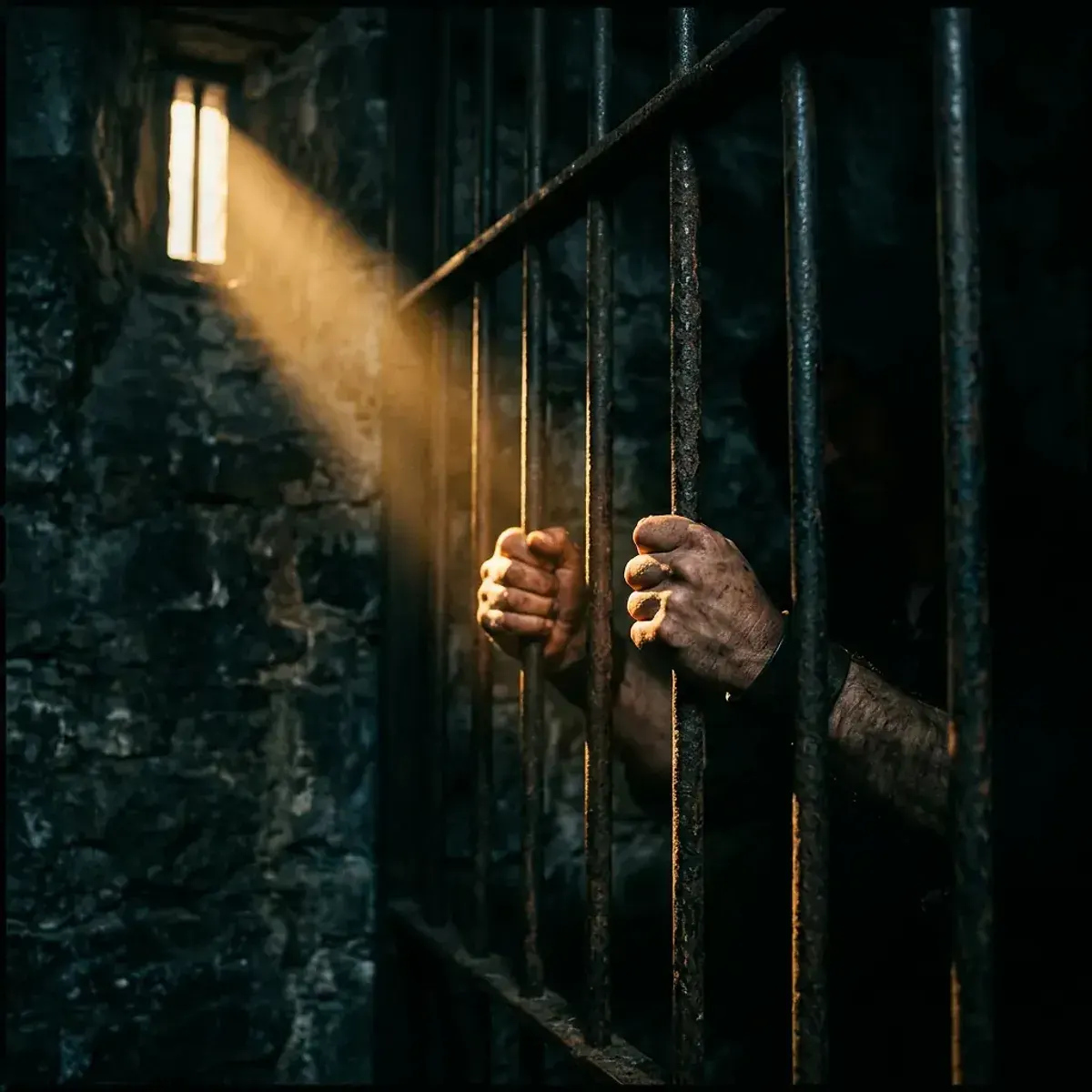 Dreamlike scene representing Prison