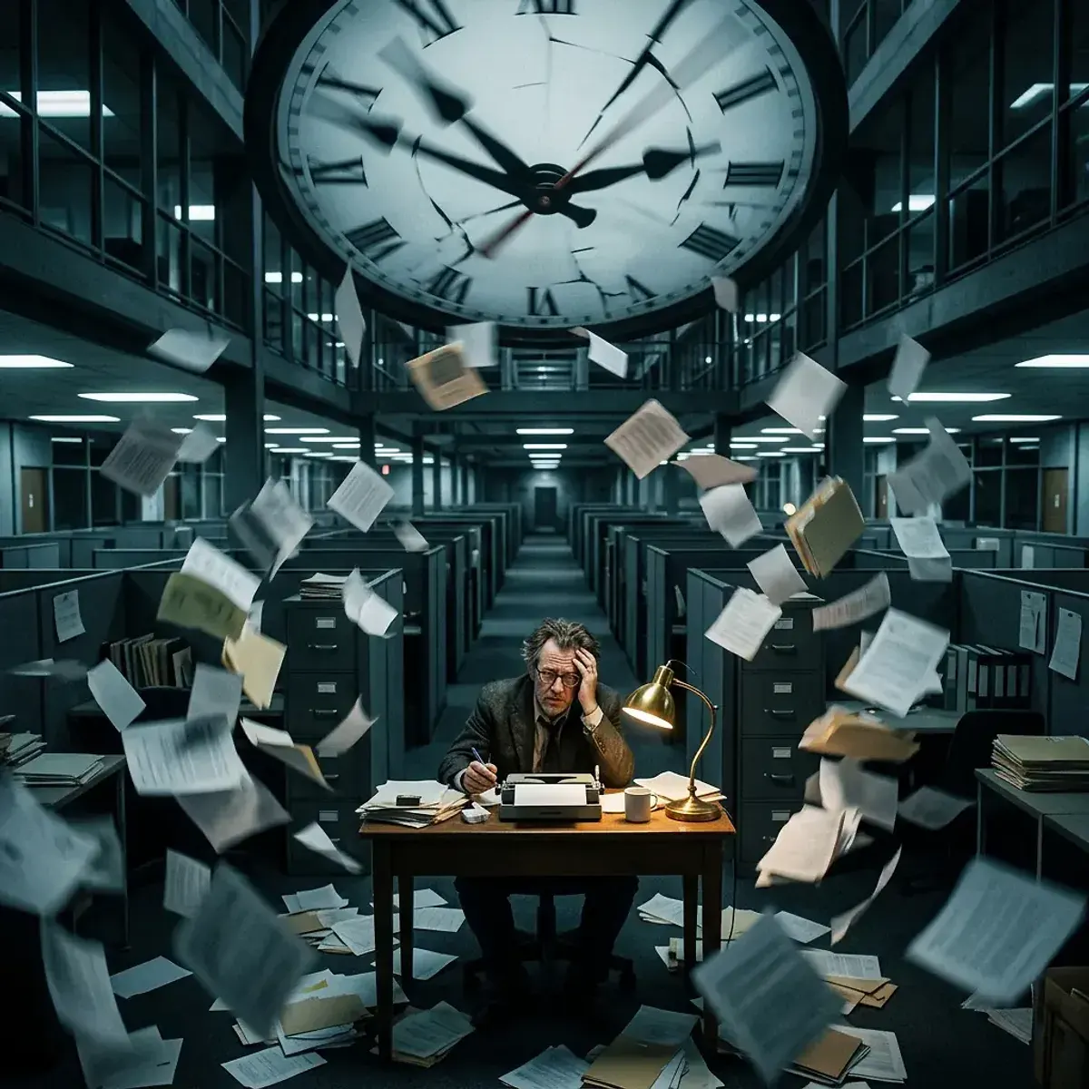 Dreamlike scene representing Work