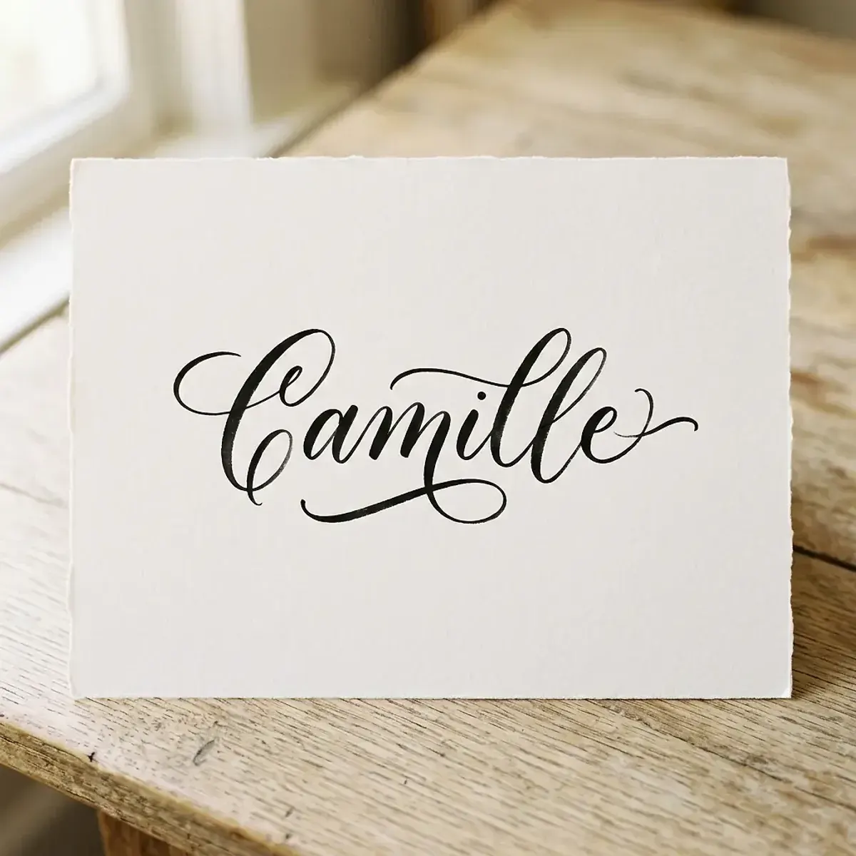 Le prénom Camille en calligraphie