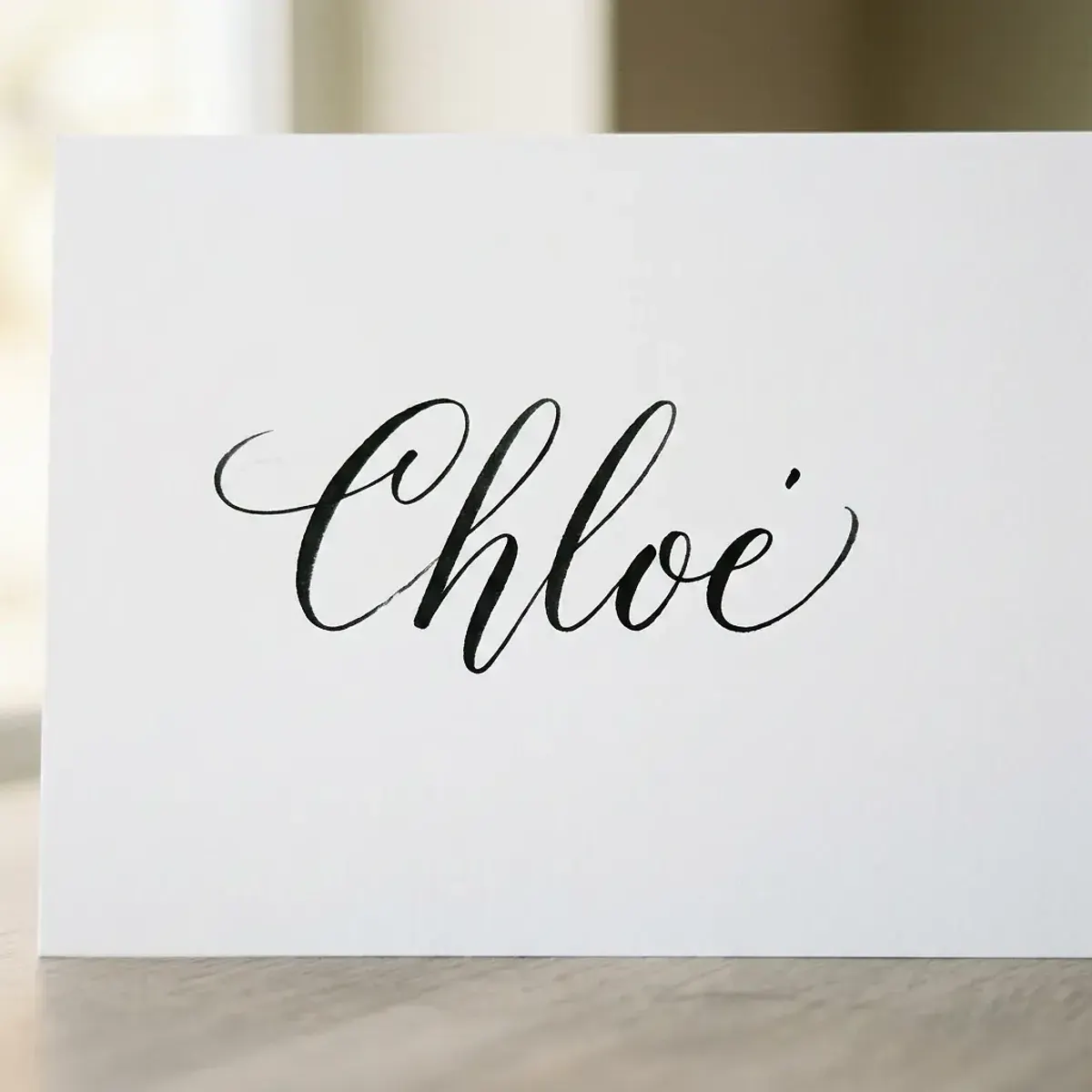The name Chloe in elegant calligraphy