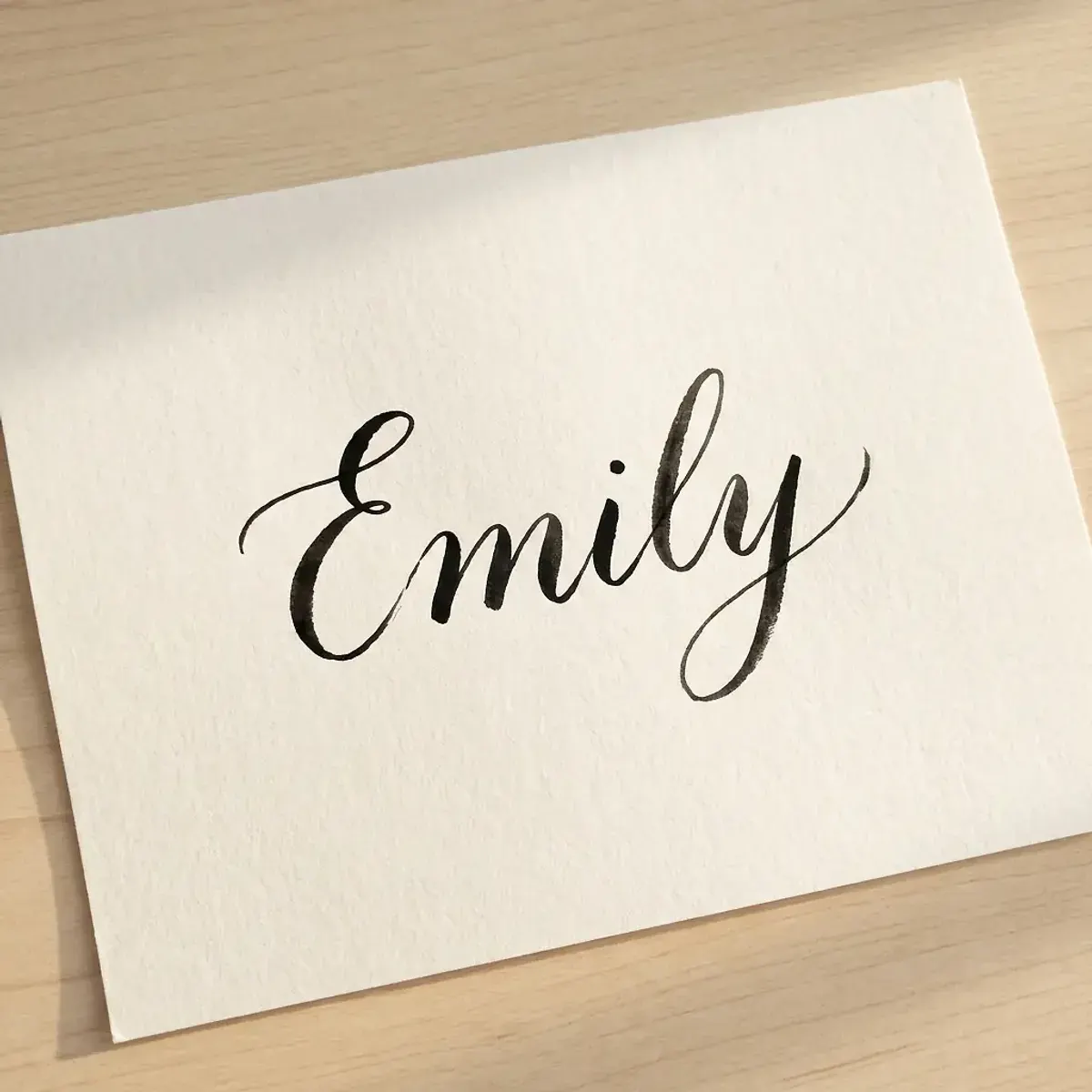 The name Emily in elegant calligraphy