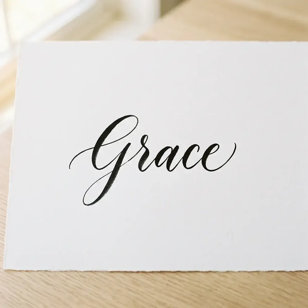 The name Grace in elegant calligraphy