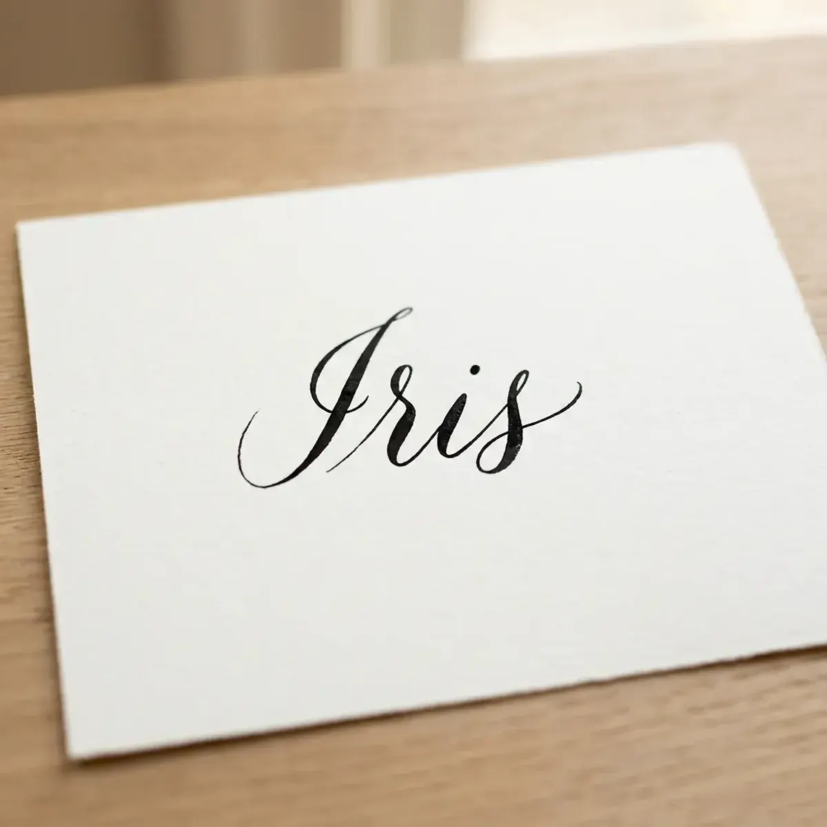 Le prénom Iris en calligraphie