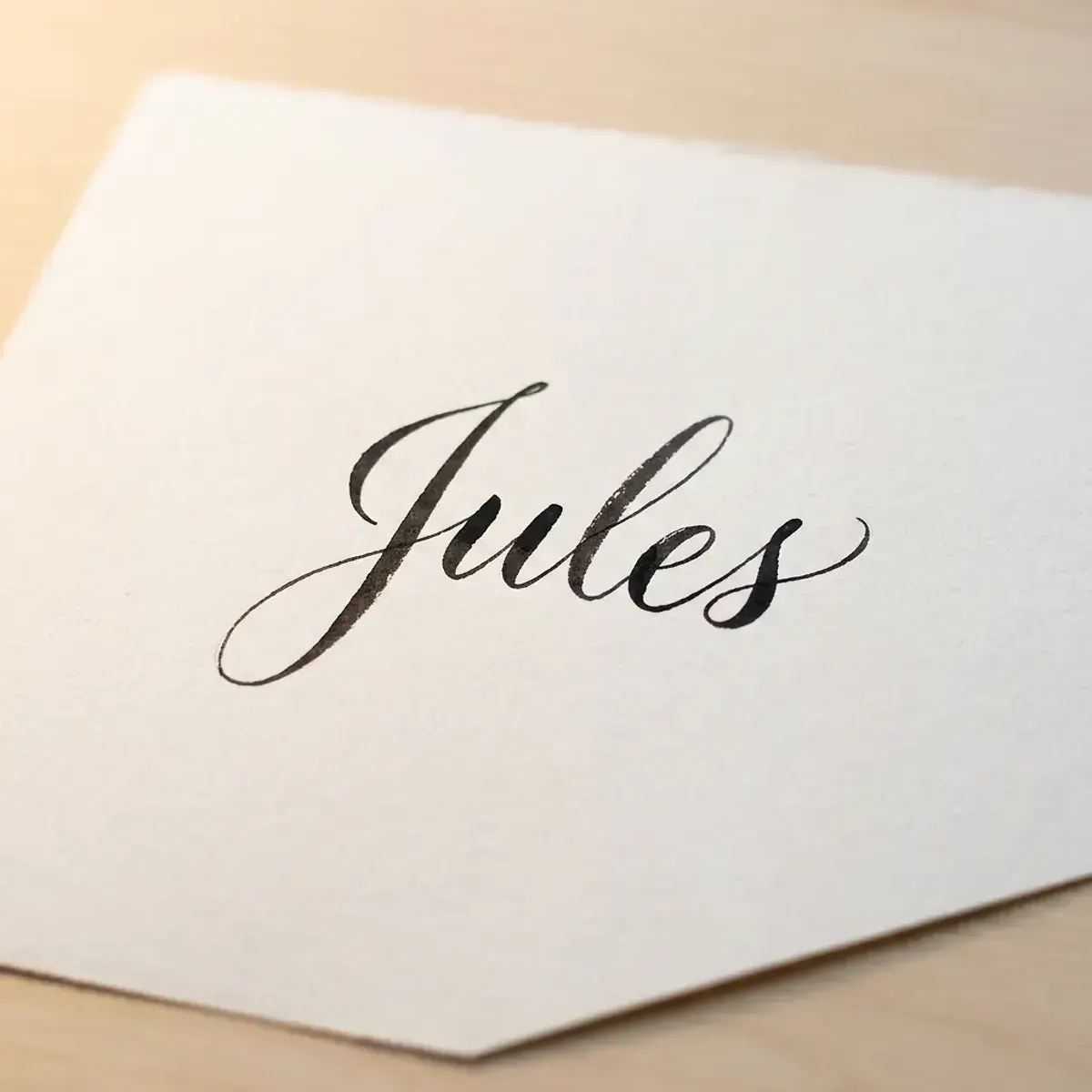 Le prénom Jules en calligraphie
