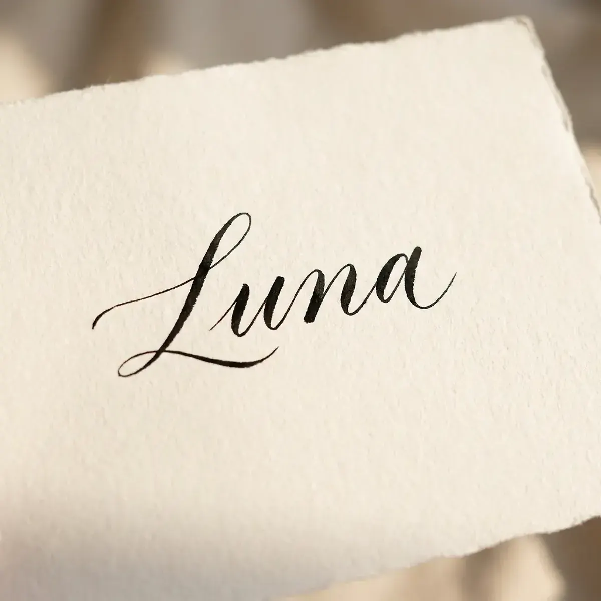 The name Luna in elegant calligraphy