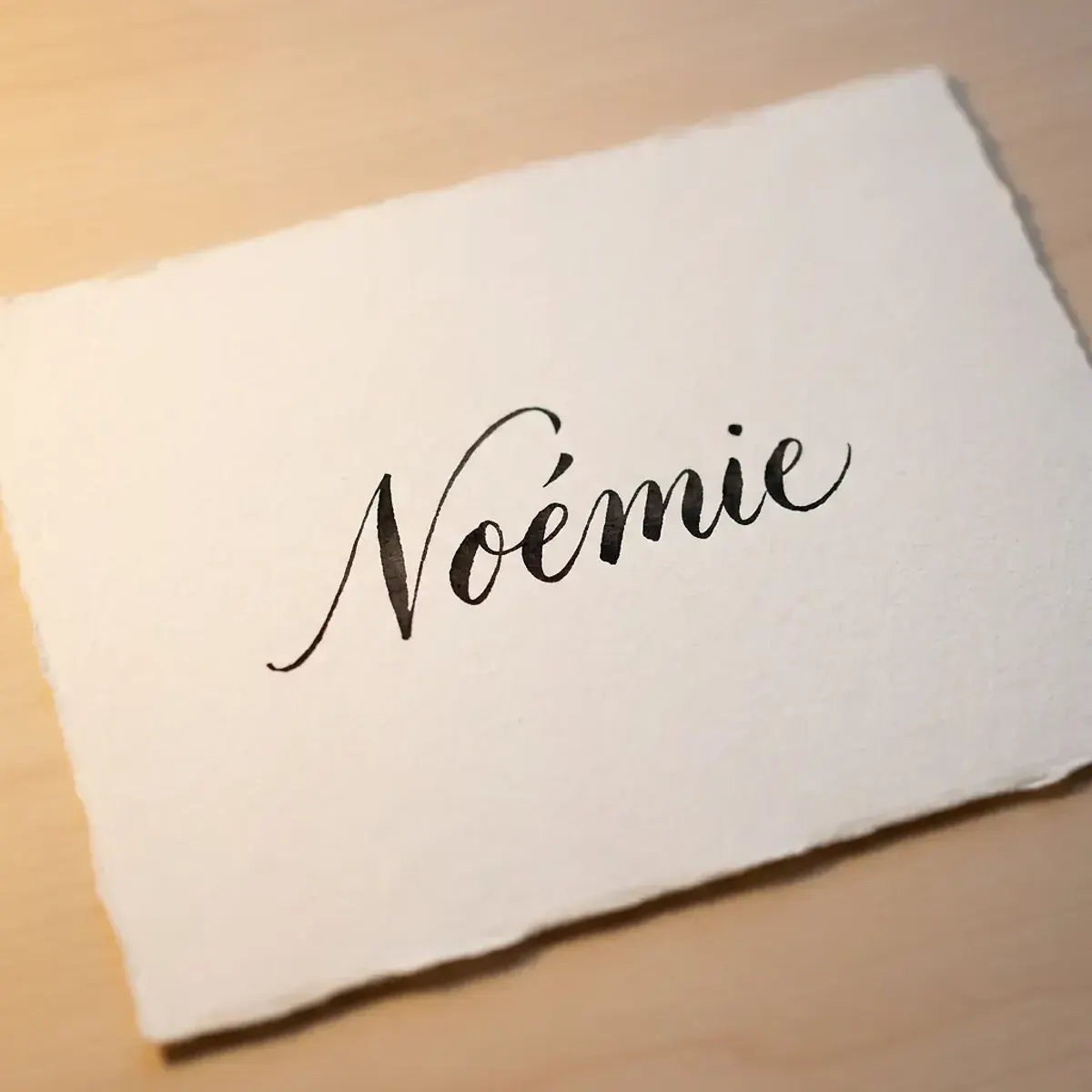 Le prénom Noémie en calligraphie