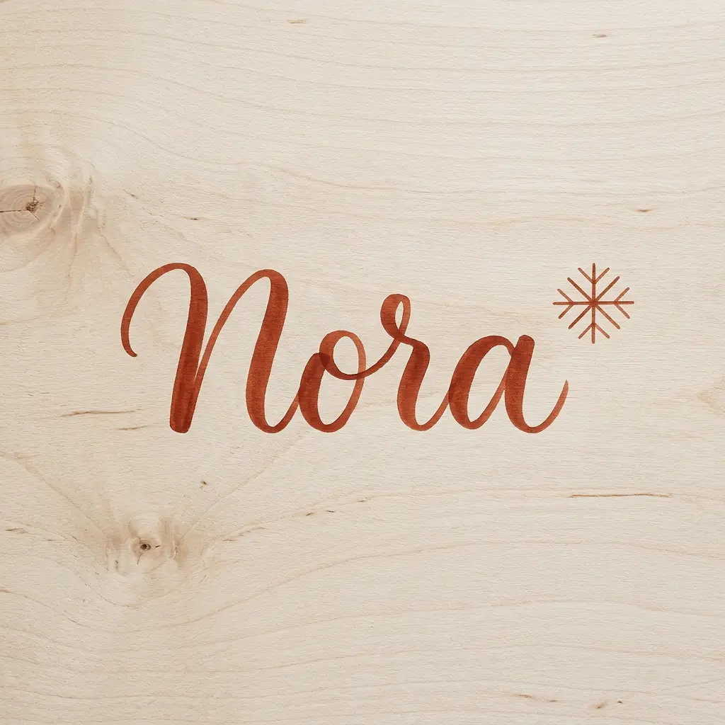 The name Nora in elegant calligraphy