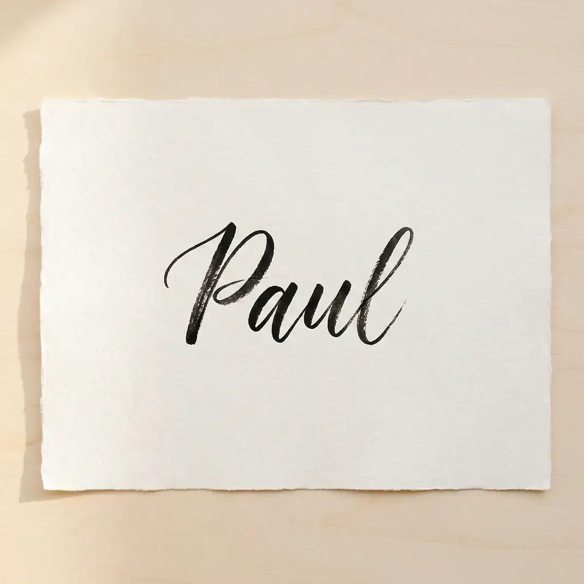 Le prénom Paul en calligraphie