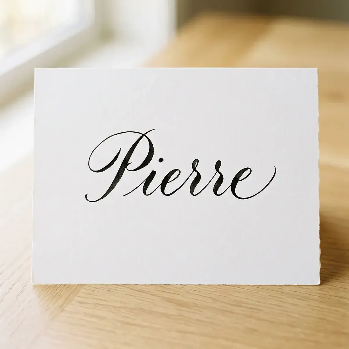 Le prénom Pierre en calligraphie
