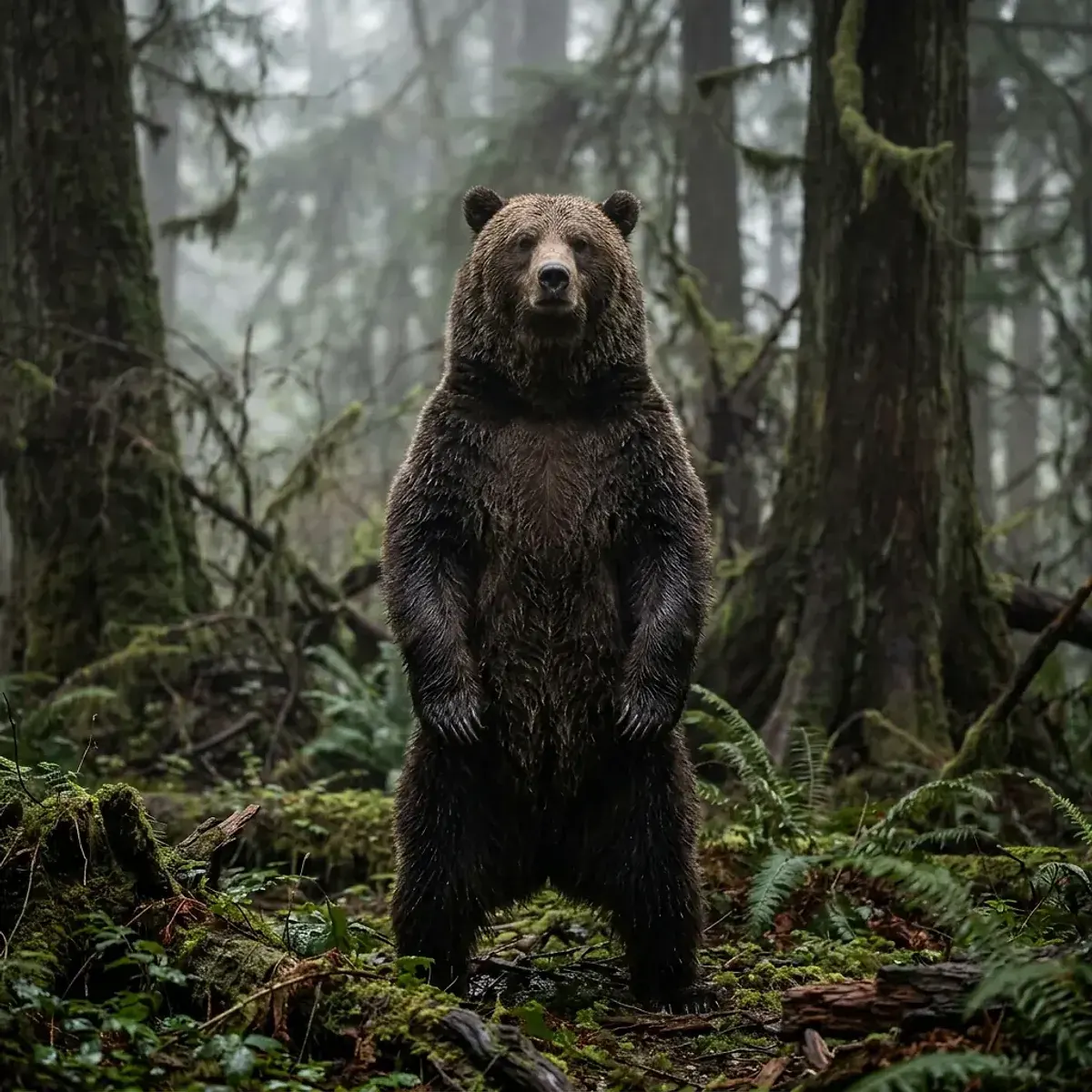 Bear in its natural habitat, wildlife photography