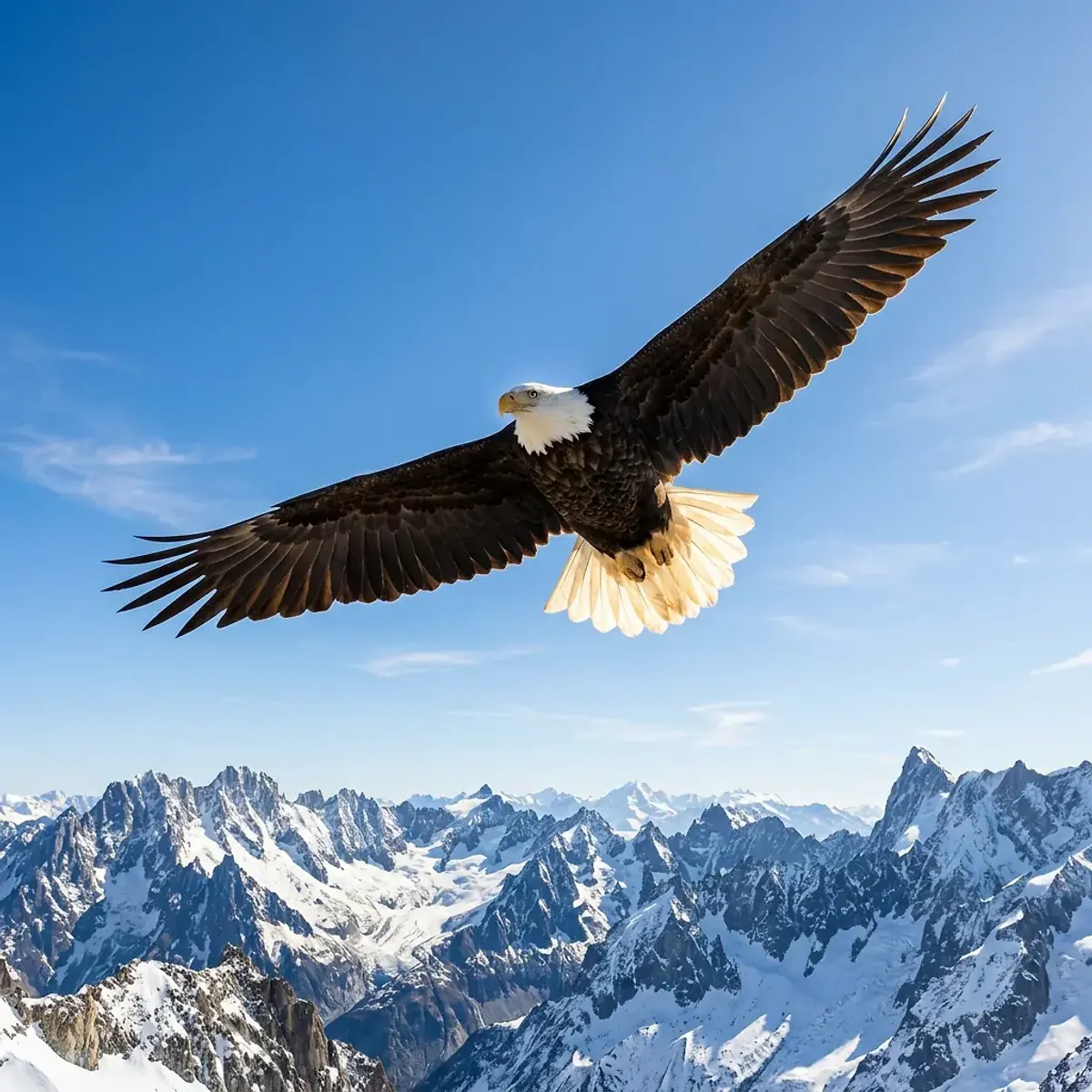 Eagle in its natural habitat, wildlife photography