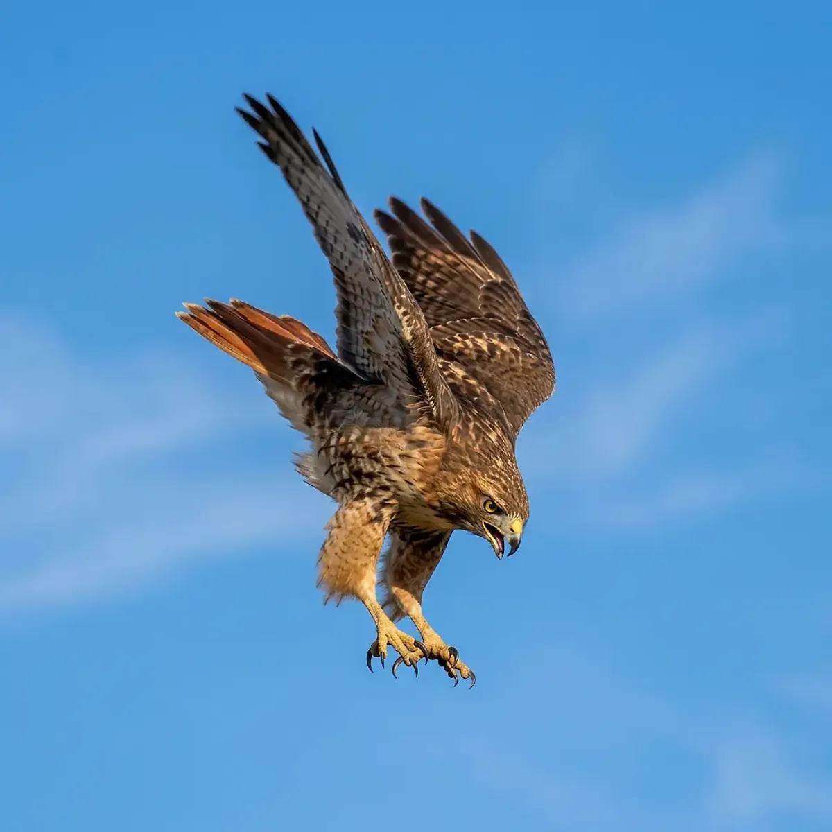 Hawk in its natural habitat, wildlife photography