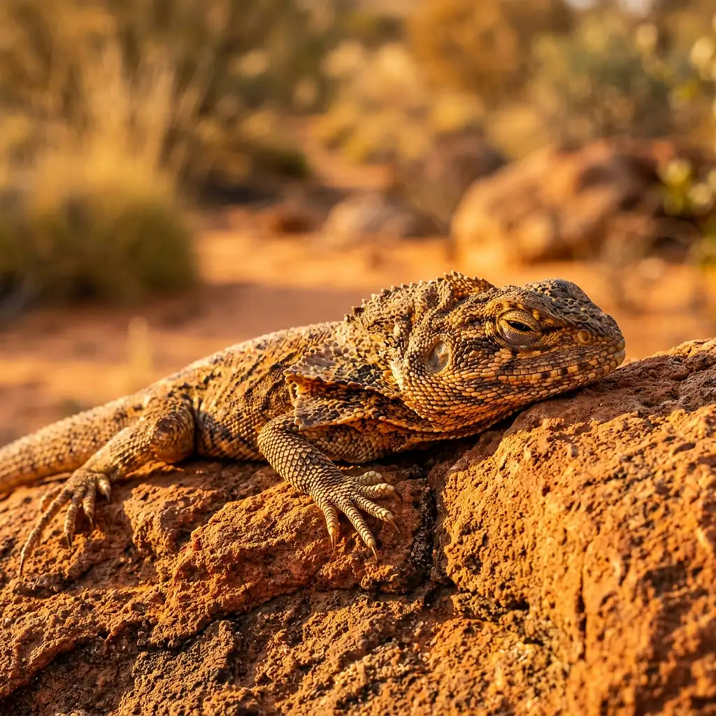 Lizard in its natural habitat, wildlife photography
