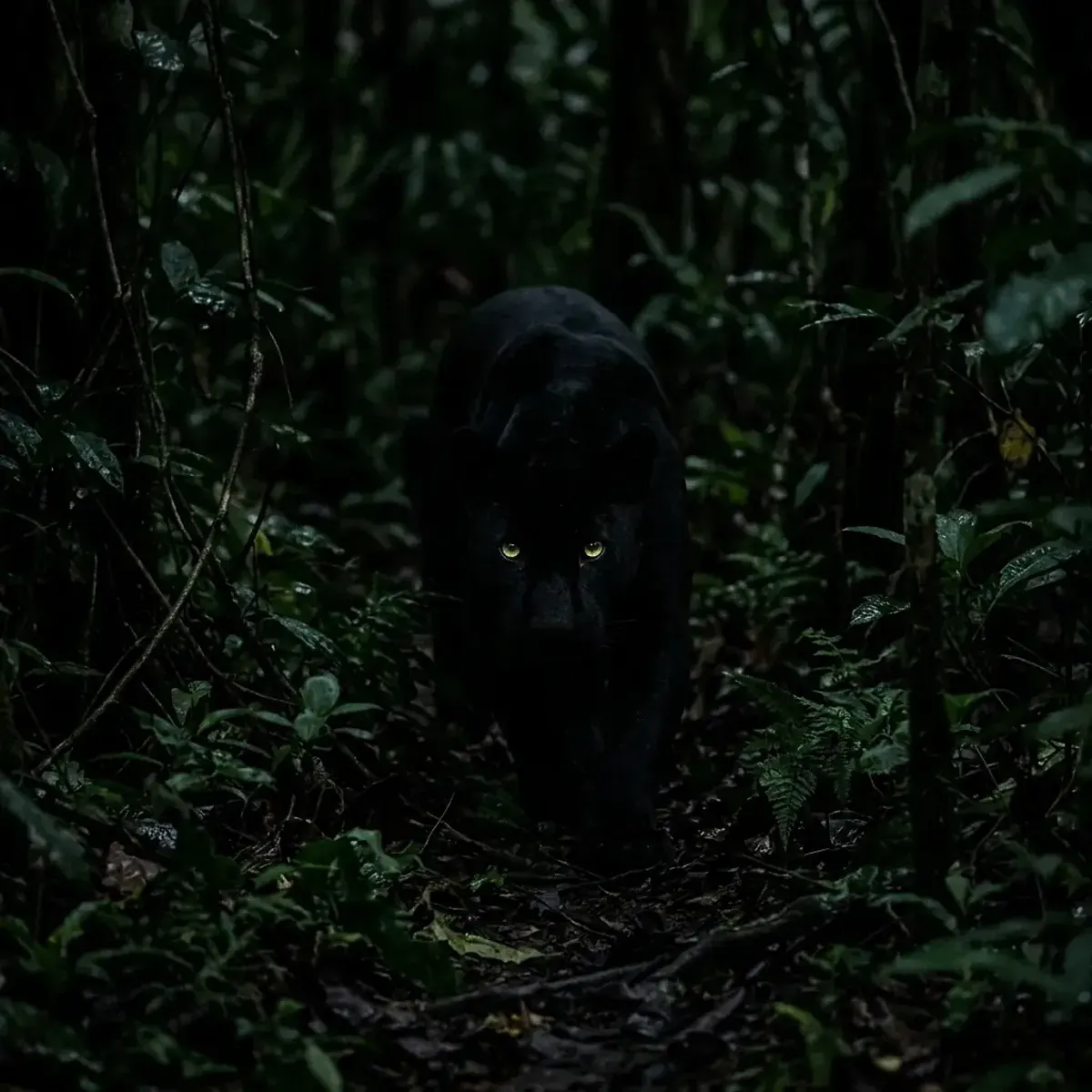 Panther in its natural habitat, wildlife photography